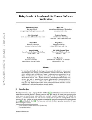 PDF Document Cover - DafnyBench: A Benchmark for Formal Software Verification
